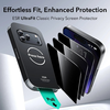  iPhone 17 Pro Max Fekete üvegfólia ESR Privát Érintőképernyős Üveg UltraFit (3 csomag) - 0. kép