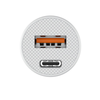 Havit - Autós töltő (CC2022) - USB, Type-C, PD20W, 3A, PC - Fehér - 3. kép