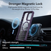 ESR - Ütésálló Páncél Kitámasztó HaloLock + Képernyővédő - iPhone 14 Pro Max - Átlátszó Lila tok - 4. kép