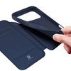  iPhone 17 Pro Max Kék DUX DUCIS pénztárca tok SKIN PRO - 1. kép