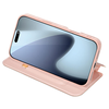  iPhone 17 Pro Max rózsaszín DUX DUCIS pénztárca tok SKIN PRO - 1. kép