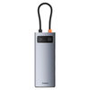Baseus Metal Gleam 7in1 HDMI 4K 60Hz USB-C Hub / 3x USB 3.0 / USB-C PD / SD / microSD - Gray - 0. kép