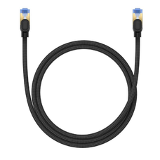 Baseus gyors internetkábel RJ45 cat.7 10Gbps 1m fonott fekete