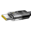 Baseus - Adatkábel Kijelző 2 (P10382701121-00) - Gyors töltés, USB-ről Type-C-re, Digitális kijelző, 100W, 1m - Kozmikus Fekete - 1. kép