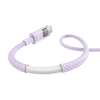 Baseus - Data Cable Display 2 (P10382701511-01) - Gyors töltés, USB Type-C, Digitális kijelző, 100W, 2m - Ködös lila - 2. kép