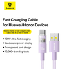 Baseus - Data Cable Display 2 (P10382701511-01) - Gyors töltés, USB Type-C, Digitális kijelző, 100W, 2m - Ködös lila - 4. kép