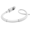 Baseus - Adatkábellel Display 2 - USB-ről Lightning, Gyors töltés, Digitális kijelző, 2.4A, 2m - Hold Fehér - 1. kép
