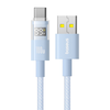 Baseus - Data Cable Display 2 (P10382701311-00) - Gyors töltés, USB Type-C, Digitális kijelző, 100W, 1m - Galaxy kék - 0. kép