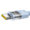 Baseus - Data Cable Display 2 (P10382701311-00) - Gyors töltés, USB Type-C, Digitális kijelző, 100W, 1m - Galaxy kék - 1. kép