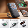 Joyroom JR-PBM02 Powerbank 22.5W 10000mAh 3 az 1-ben Mágneses Induktív Kompatibilis MagSafe Beépített Kábellel - Fekete - 0. kép