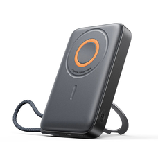 Joyroom JR-PBM02 Powerbank 22.5W 10000mAh 3 az 1-ben Mágneses Induktív Kompatibilis MagSafe Beépített Kábellel - Fekete