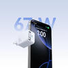 Joyroom JR-TCL06 67W GaN falitöltő beépített visszahúzható USB-C kábellel - Fehér - 2. kép