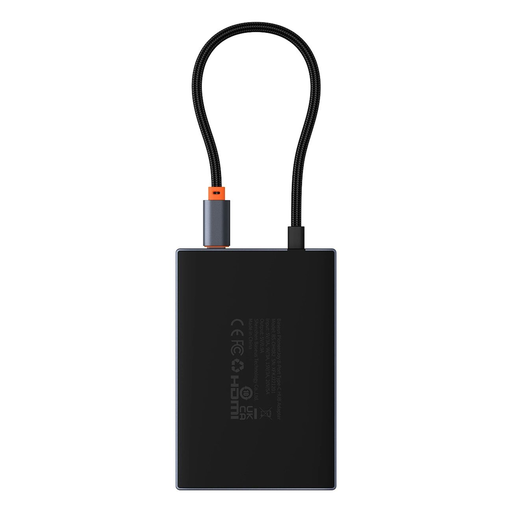 Baseus PioneerJoy 8 az 1-ben USB-C HUB HDMI 4K@60Hz + HDMI 4K@30Hz + DisplayPort 8K@30Hz + VGA + 2 x USB-A 3.0 + 2 x USB-C - szürke