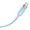 Baseus Explorer 100W USB-C - USB-C Kábel Intelligens Hőmérséklet Érzékelővel 1m - Kék - 4. kép