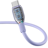 Baseus Pudding 100W USB-C - USB-C Kábel 2m - Lila - 2. kép