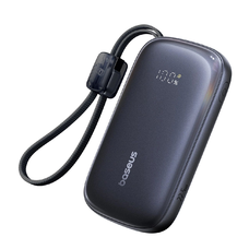 Baseus EnerFill FC21 QPow3 Ultra 10000mAh 22.5W Powerbank digitális kijelzővel és levehető kábellel - Fekete