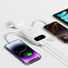 Baseus EnerFill FC31 20000mAh 45W Powerbank digitális kijelzővel és 2 beépített kábellel (USB-C + Lightning) - Fehér - 3. kép
