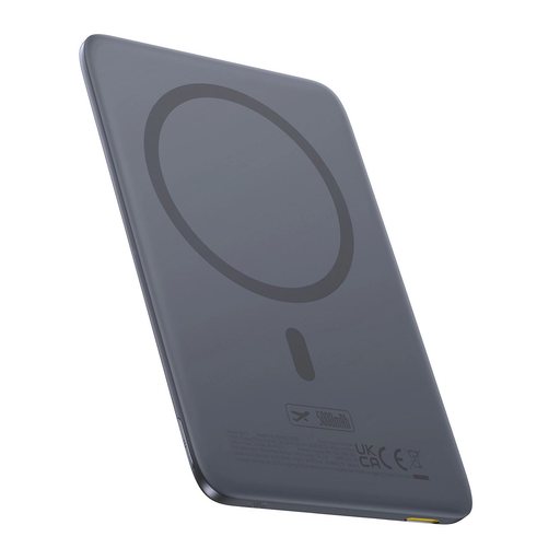 Baseus PicoGo AM41 5000mAh 20W Ultra-tenký MagSafe kompatibilný Power Bank čierny Baseus Simple USB-C 60W 30 cm kábel - Sivý