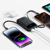 Baseus EnerFill FC31 10000mAh 22.5W Powerbank with Digital Display and 2 Built-in Cables (USB-C + Lightning) - Black - 1. kép
