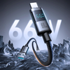 Joyroom S-A16 Pro Prism Series 66W USB-A - USB-C kábel kijelzővel 1.2m - Fekete - 0. kép