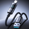 Joyroom S-A16 Pro Prism Series 66W USB-A - USB-C kábel kijelzővel 1.2m - Fekete - 1. kép