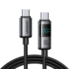 Joyroom S-A16 Pro Prism sorozat 100W USB-C kábel - USB-C digitális kijelzővel 1,2m - Fekete
