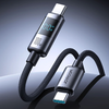 Joyroom S-A16 Pro Prism sorozat 100W USB-C kábel - USB-C digitális kijelzővel 1,2m - Fekete - 2. kép