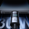 Joyroom S-A16 Pro Prism Series 30W USB-C - Lightning Kábel Kijelzővel 1.2m - Fekete - 1. kép