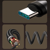 Joyroom S-A56 EnjoyX Series 90° USB-C - USB-C kábel 60W 1.2m - fekete - 4. kép