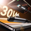 Joyroom S-A56 EnjoyX Series 90° USB-C - Lightning kábel 30W 1.2m - fekete - 0. kép