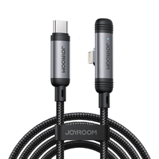 Joyroom S-A56 EnjoyX Series 90° USB-C - Lightning kábel 30W 1.2m - fekete