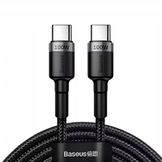 Baseus Cafule 100W PD2.0 USB-C - USB-C Kábel 2m - Sivá-Čierna