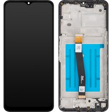 LCD Kijelző Modul MP Samsung Galaxy A22 5G A226, Utángyártott, Fekete kijelző