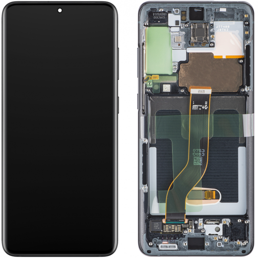 LCD kijelző modul Samsung Galaxy S20+ 5G G986 / S20+ G985, Kamera nélkül, Fekete