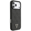  iPhone 17 Pro Max fekete Guess 4G Pánt Háromszög Logó MagSafe tok - 1. kép