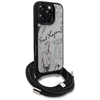  Apple iPhone 16 Pro Max Szürke Karl Lagerfeld Crossbody Grained Minta & Logó tok - 1. kép