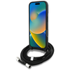  Apple iPhone 16 Pro Max Szürke Karl Lagerfeld Crossbody Grained Minta & Logó tok - 2. kép