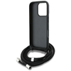  Apple iPhone 16 Pro Max Szürke Karl Lagerfeld Crossbody Grained Minta & Logó tok - 4. kép