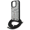  iPhone 16 Pro szürke Karl Lagerfeld Crossbody Grained Minta & Logó tok - 3. kép