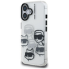  iPhone 16 Átlátszó Karl Lagerfeld IML Multi K&C Head Mintázat tok - 0. kép