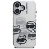 iPhone 16 Átlátszó Karl Lagerfeld IML Multi K&C Head Mintázat tok - 1. kép