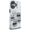  iPhone 16 Átlátszó Karl Lagerfeld IML Multi K&C Head Mintázat tok - 2. kép