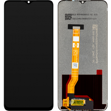 LCD Kijelzőmodul MP Oppo A17 / A17k / A18, keret nélkül, utángyártott, fekete