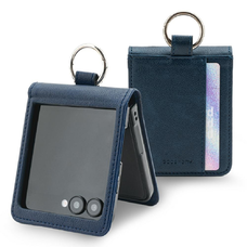 Mercury Basic napló fliptok Samsung Galaxy Z Flip 7 tok Sötétkék