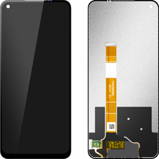 LCD kijelző modul MP Realme 6 / 6S / 7-hez, keret nélkül, utángyártott, fekete
