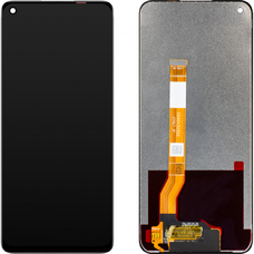 LCD Kijelzőmodul MP Realme 8i / 9i / Narzo 50-hez, keret nélkül, utángyártott, fekete