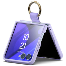 Mercury Arany Gyűrű Tok Samsung Galaxy Z Flip 7-hez Lila Tok