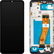 LCD Kijelzőmodul MP Samsung Galaxy A02s A025G, Aftermarket, Fekete