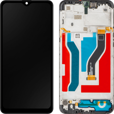 LCD kijelzőmodul MP Samsung Galaxy A10s A107-hez, utángyártott, fekete