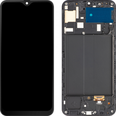 LCD kijelző modul MP Samsung Galaxy A50 A505, OLED verzió, utángyártott, fekete kijelző